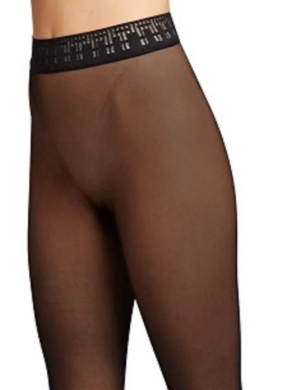 Wolford Fatal 15 Denier Tights For Women Seamless Black Pantyhose Large